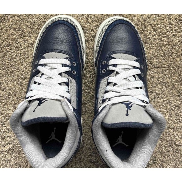 Nike Air Jordan 3 Retro Georgetown Size 5 Youth (Size 6.5 Women’s) - Picture 7 of 9